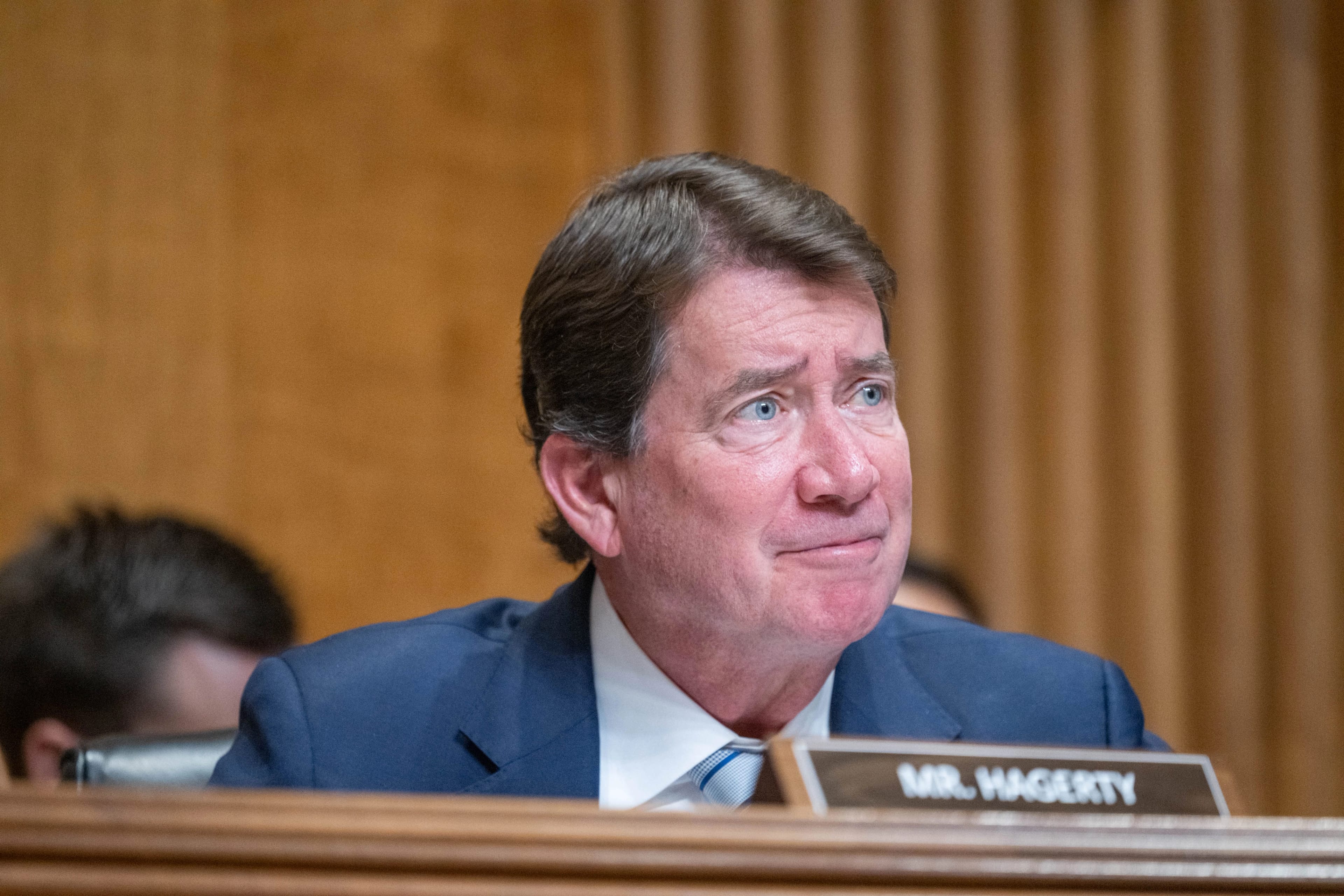 United States Senator Bill Hagerty (Republican of Tennessee) at a nominations hearing., Washington, District of Columbia, USA - 16 Nov 2023