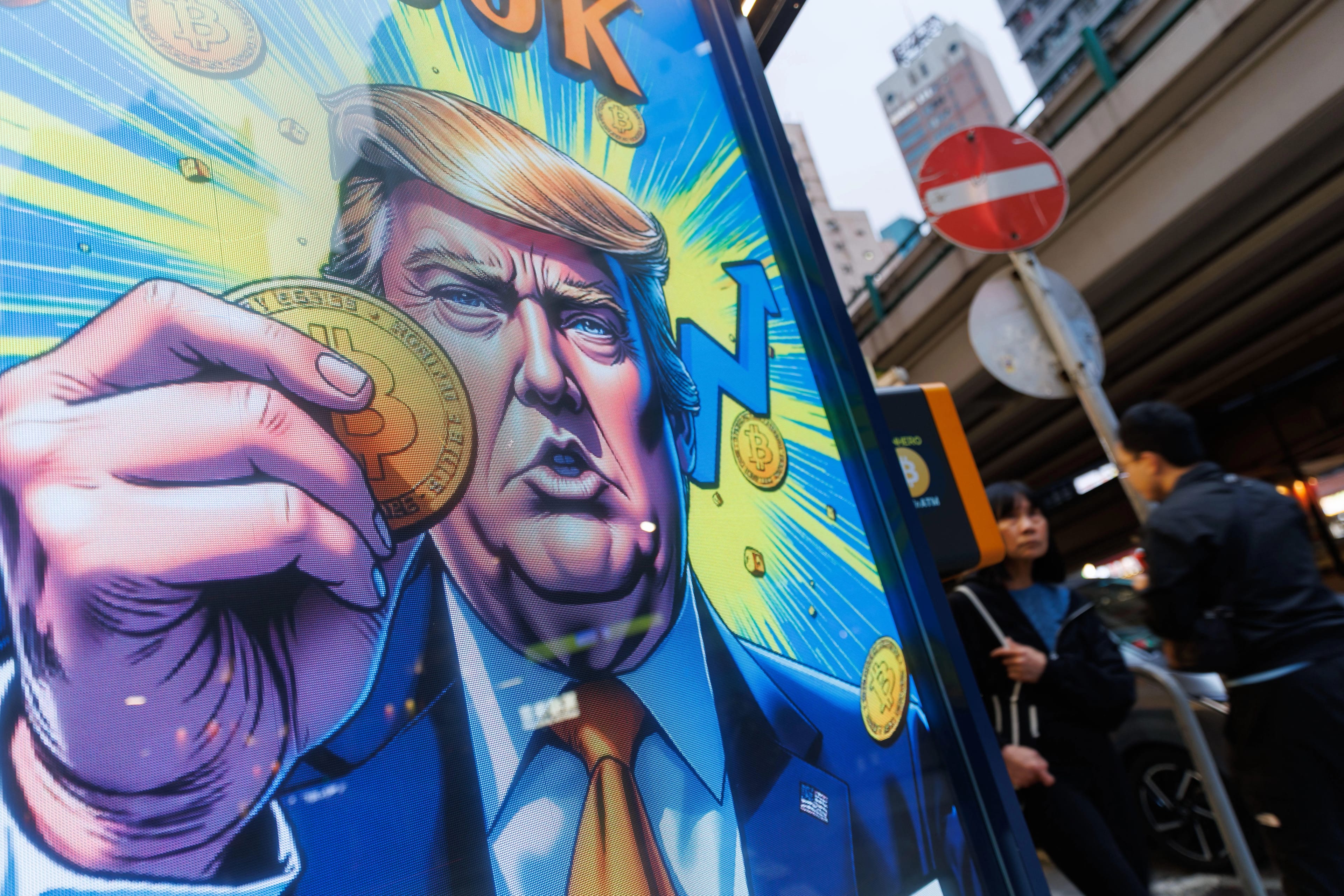 Bitcoin Takes A Hit Down 5% To 8,892.92, Hong Kong, China - 06 Apr 2025