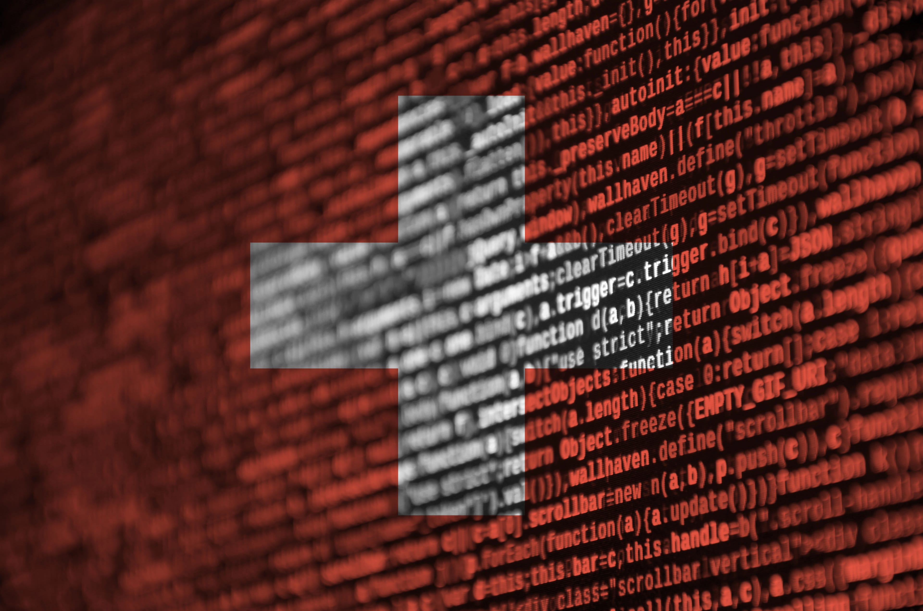 Switzerland,Flag,Is,Depicted,On,The,Screen,With,The,Program