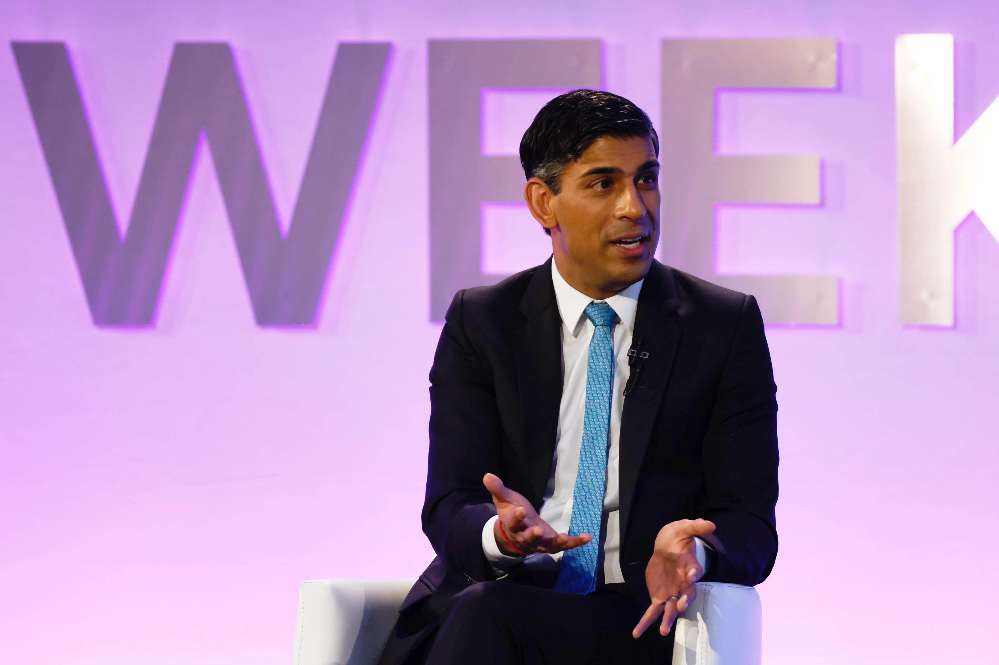 British Prime Minister Rishi Sunak sSpeaks on AI at London Tech Week, United Kingdom - 12 Jun 2023