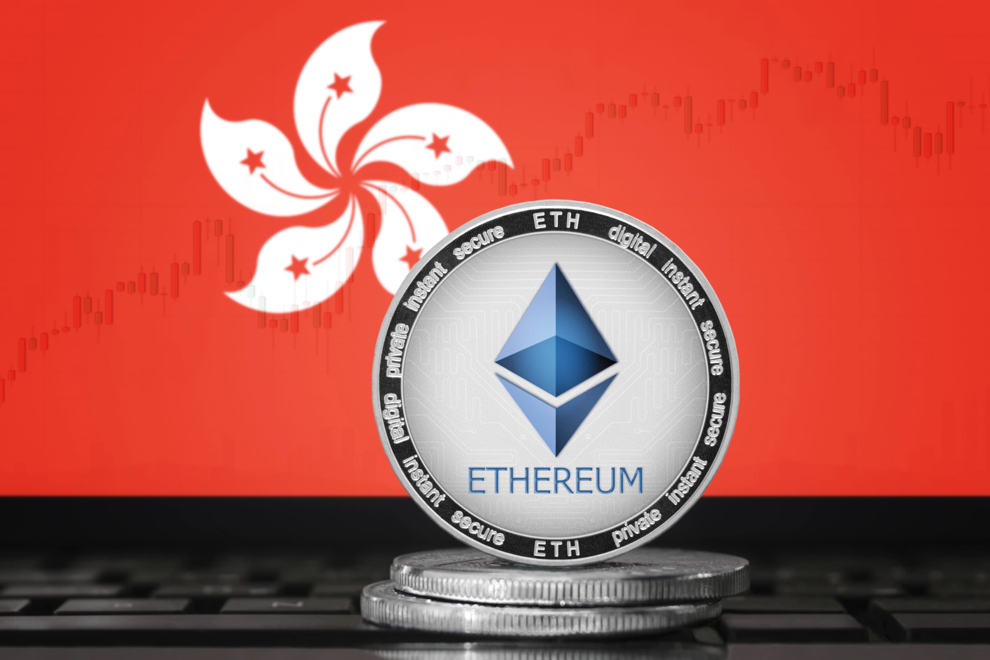 Ethereum,(eth),Cryptocurrency;,Physical,Concept,Ethereum,Coin,(token),On,The