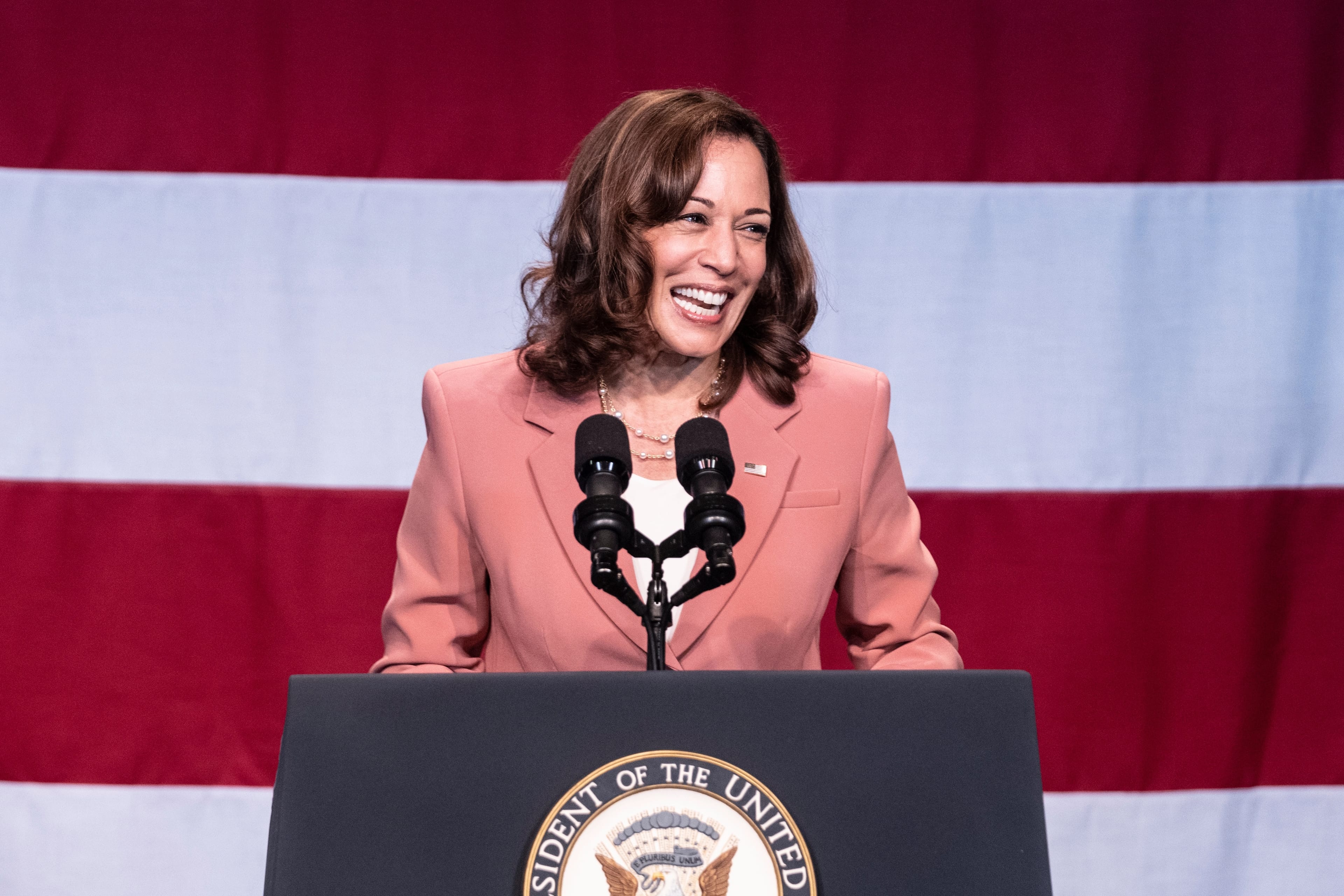 New,York,,Ny,-,July,28,,2022:,Vice,President,Kamala
