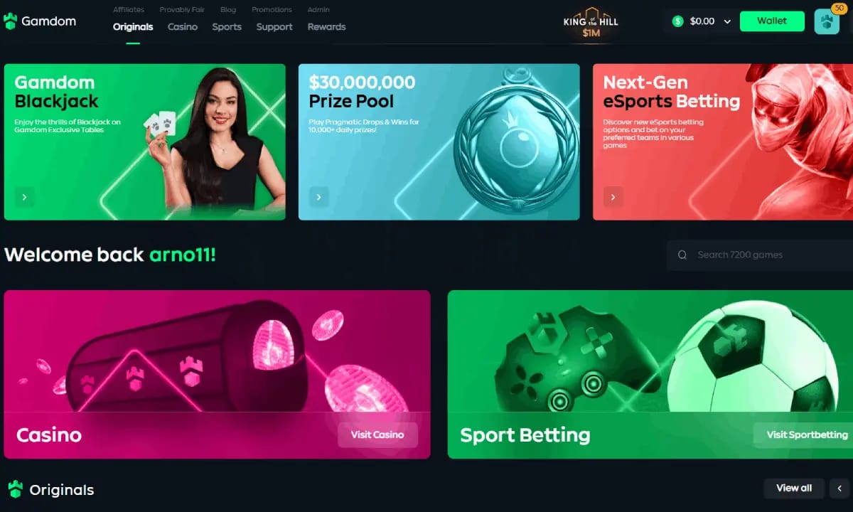 Gamdom Launches Next-Level Sportsbook Experience