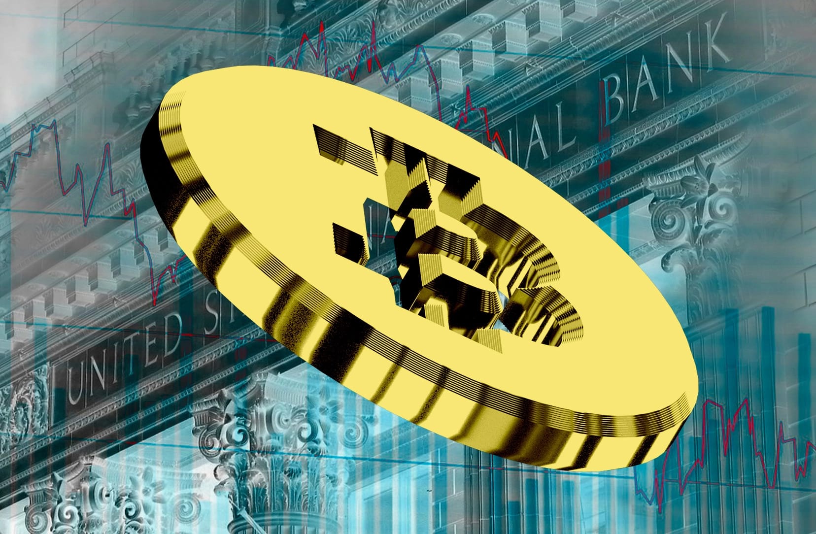 Bitcoin shines in banking bloodbath.