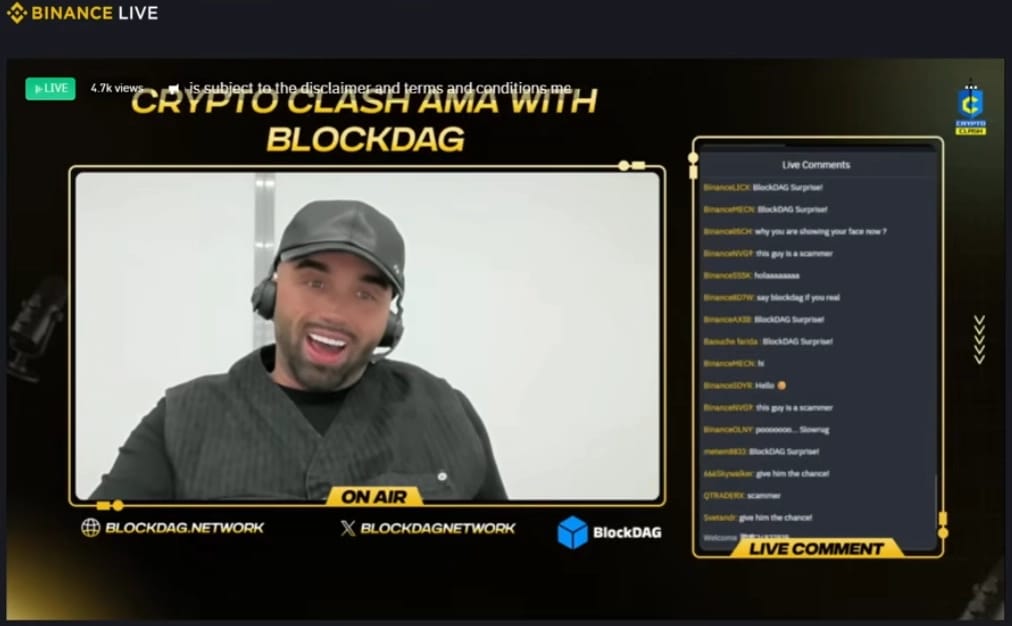 Kiziloz, the original founder of BlockDAG. Source: YouTube/BlockDAG Investors.