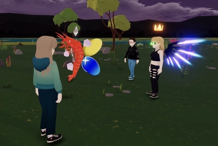 Callan friends in Decentraland